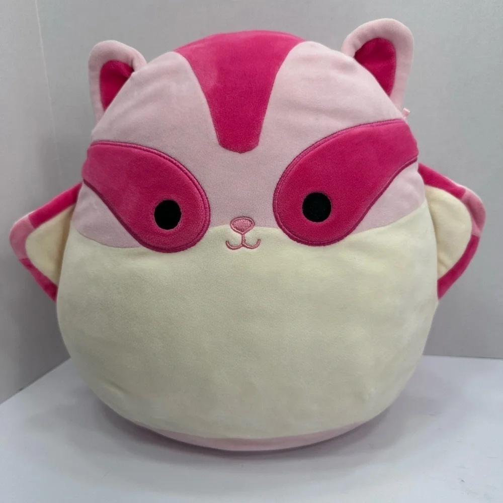 Squishmallows Pink and Cream Plush size 12”pre owned Exellent condition